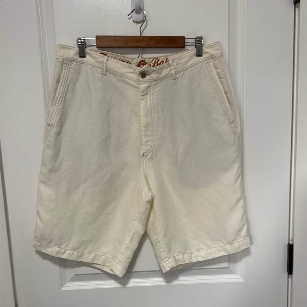 Tommy Bahama Men’s Beach Coast Cream Linen Blend Shorts size 35